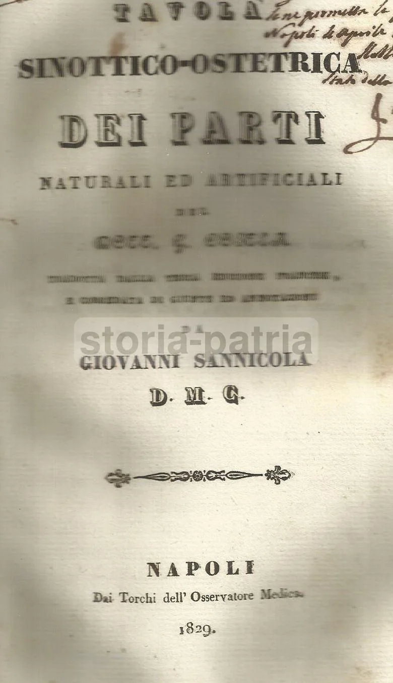 Obstetric Plate: Giovanni Sannicola, Naples, 1829