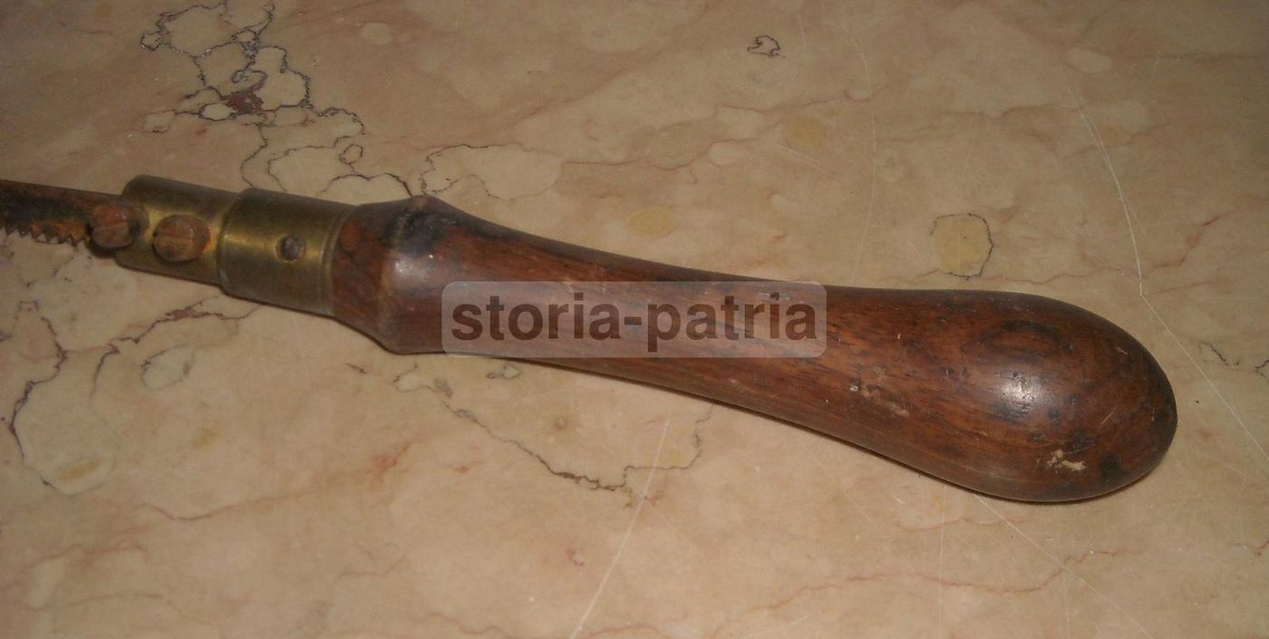 Seghetto Chirurgico Ortopedico Antico Con Lama Regolabile, XIX Secolo
