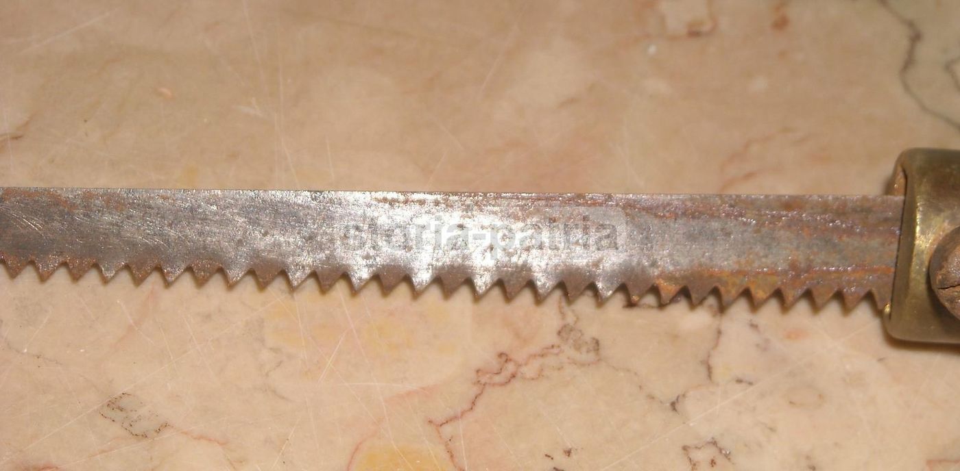 Seghetto Chirurgico Ortopedico Antico Con Lama Regolabile, XIX Secolo