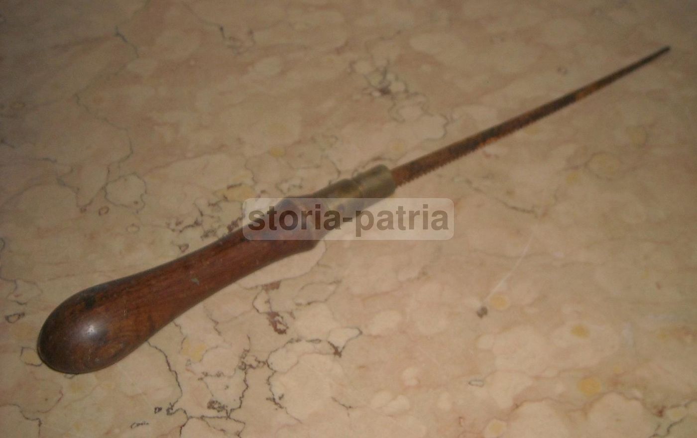 Seghetto Chirurgico Ortopedico Antico Con Lama Regolabile, XIX Secolo