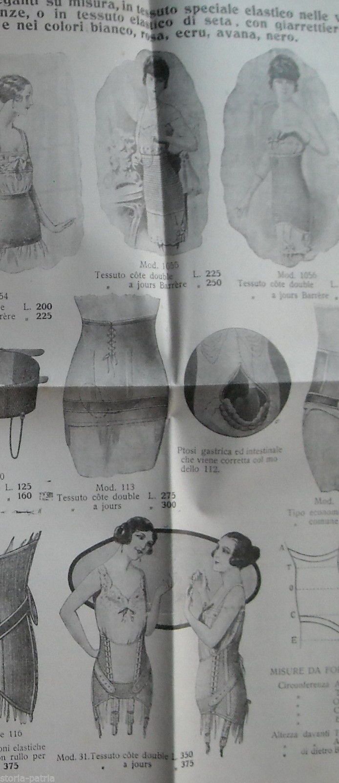 Catalogo Barrere Cinti Erniari E Ventriere Napoli Anni '30
