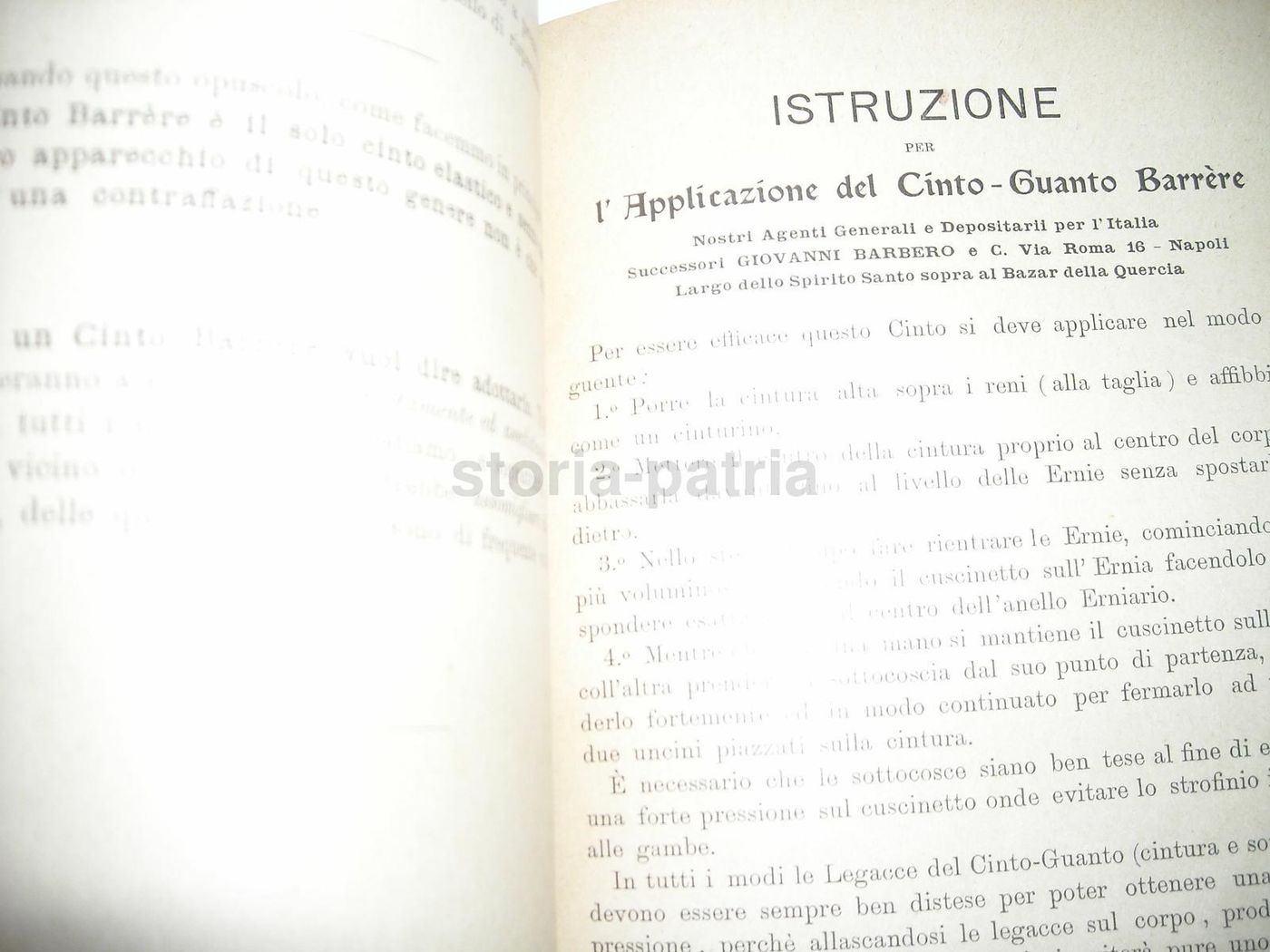 Ernie E Cinti Barrere: Catalogo Medico, Napoli 1906