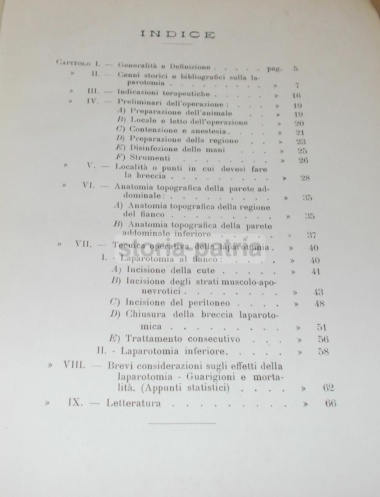 Laparotomia Animali Domestici Bussano 1914 Veterinaria Illustrato