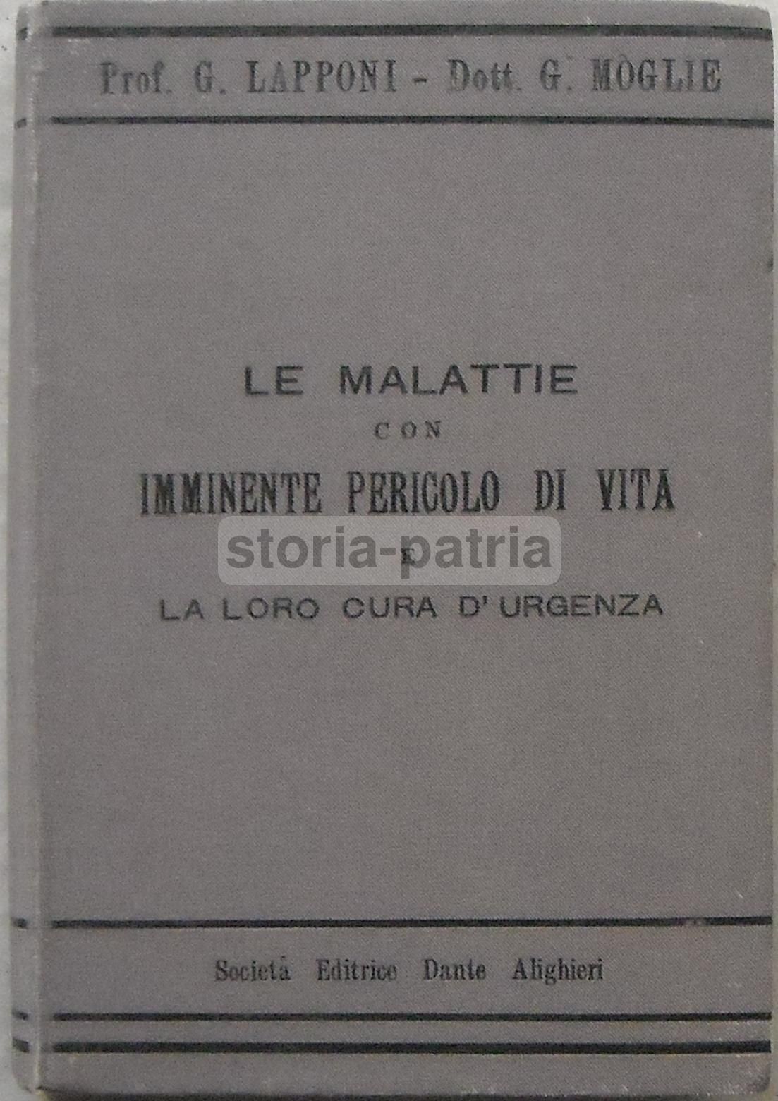 Le Malattie Con Imminente Pericolo Di Vita, Lapponi   Moglie, 1896