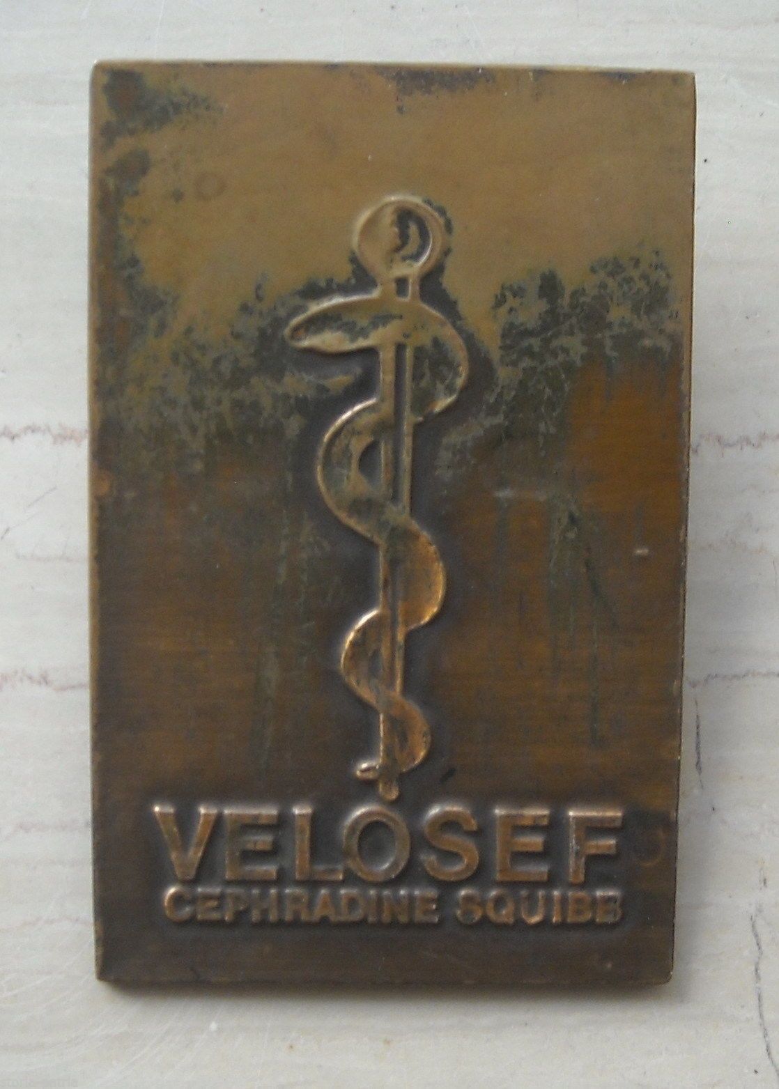 Fermafogli Pubblicitario Velosef Cephradine Squibb Vintage