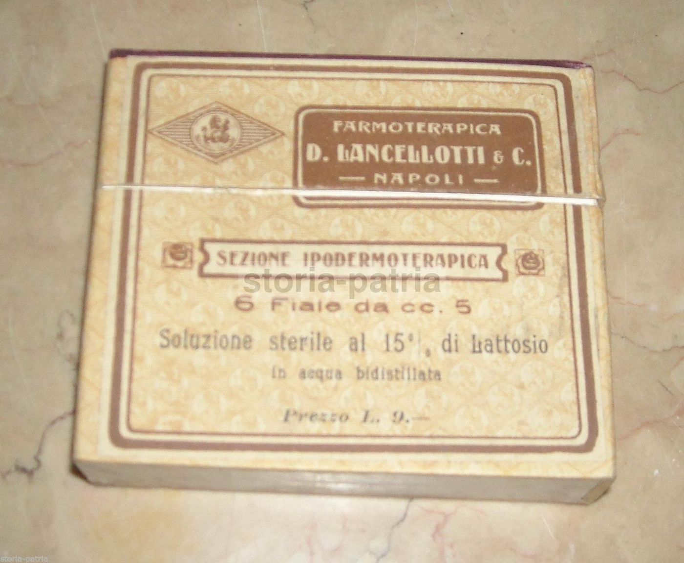 Astuccio Farmacoterapica Lancellotti Napoli Lattosio Anni '30