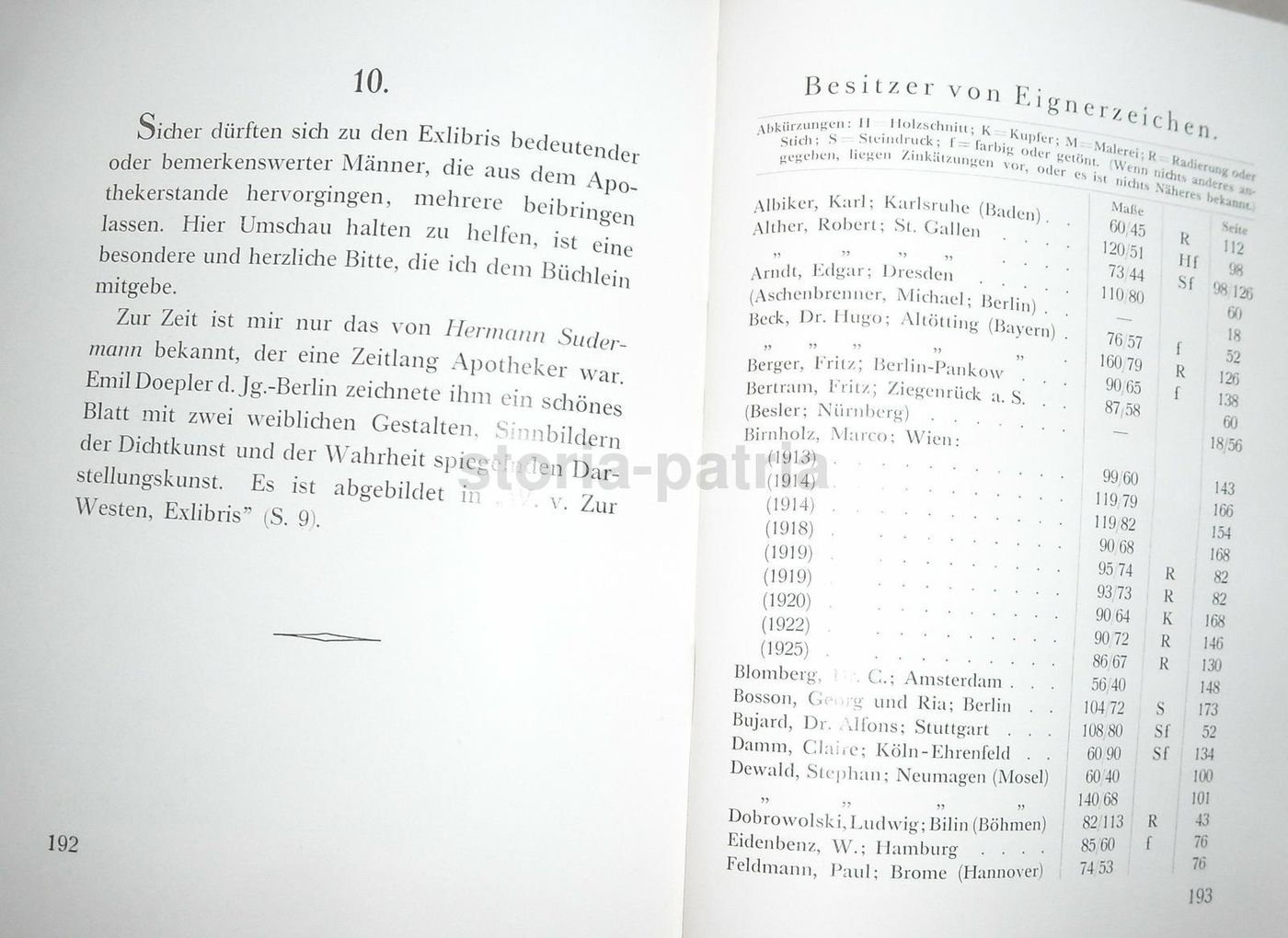 Exlibris Deutscher Apotheker Walter Zimmermann 1925   Farmacia