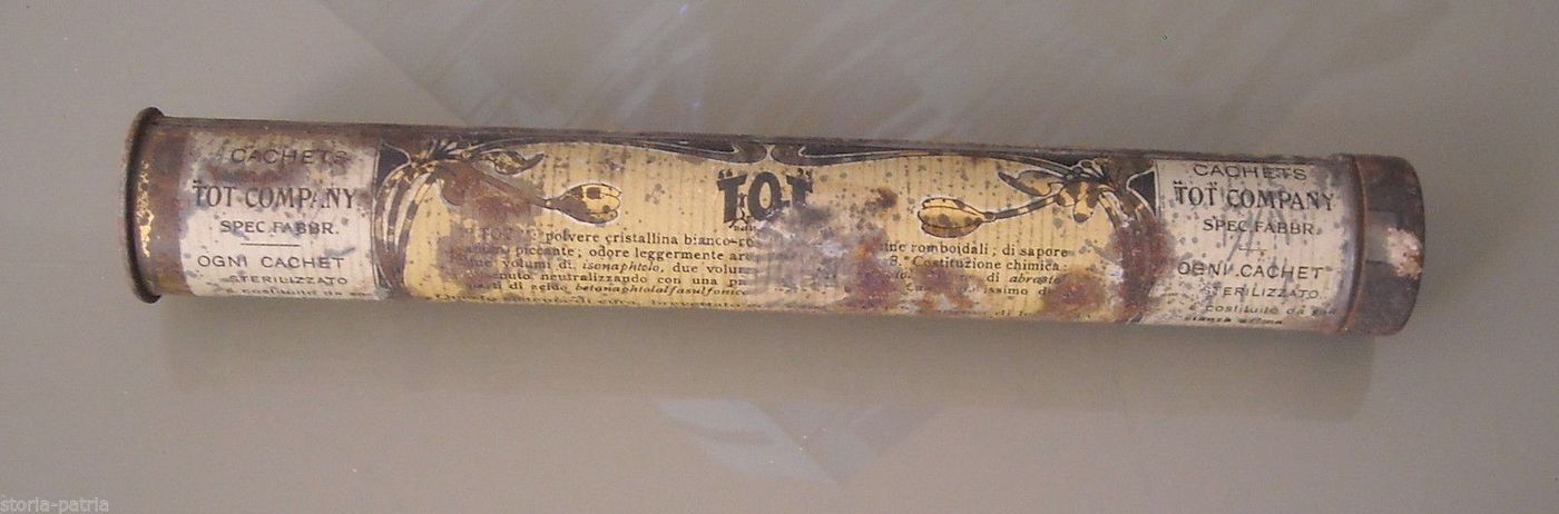 Latta Pubblicitaria Cachets Tot, Trieste, Milano, New York, Anni '20