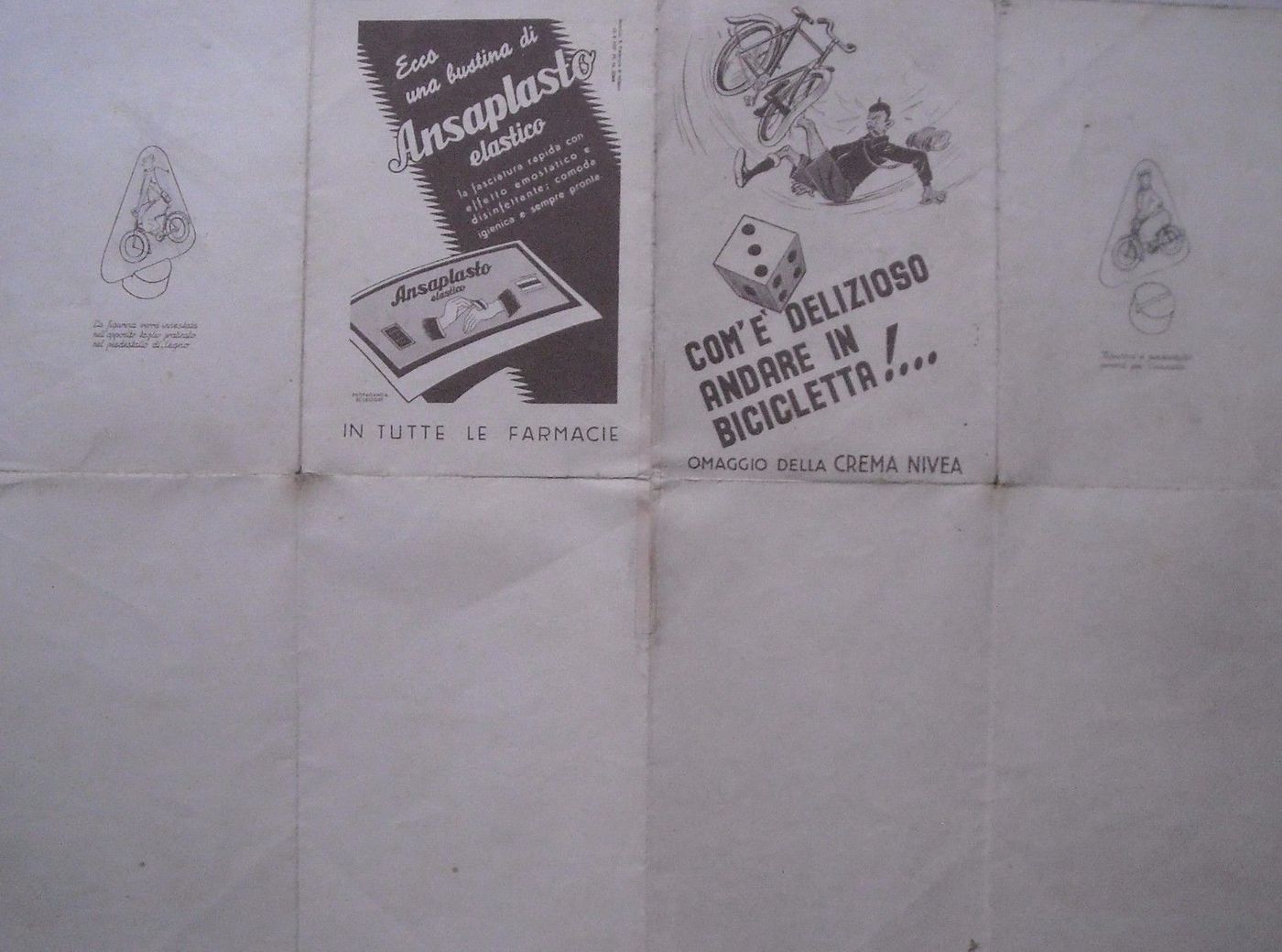 Gioco Pubblicitario Nivea Ciclismo 1940 Giochi Lasco Milano
