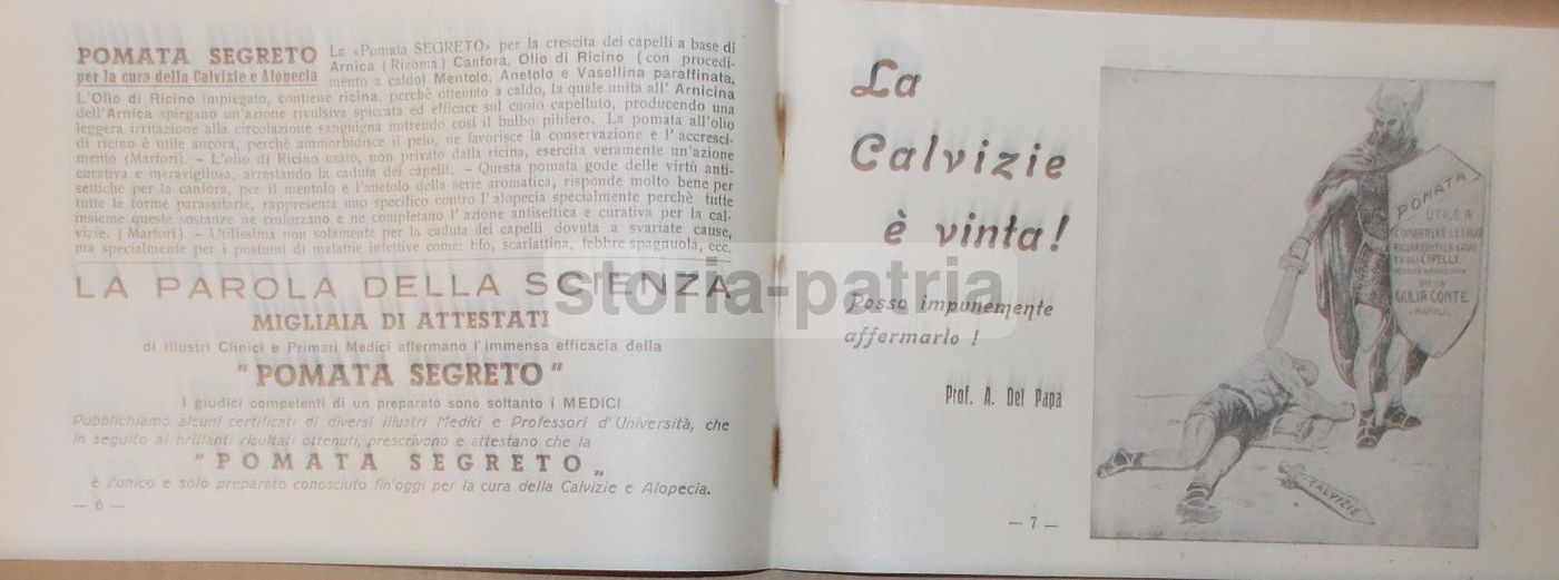 Pubblicazione Anticalvizie Giulia Conte Napoli 1939 Farmacia Epoca