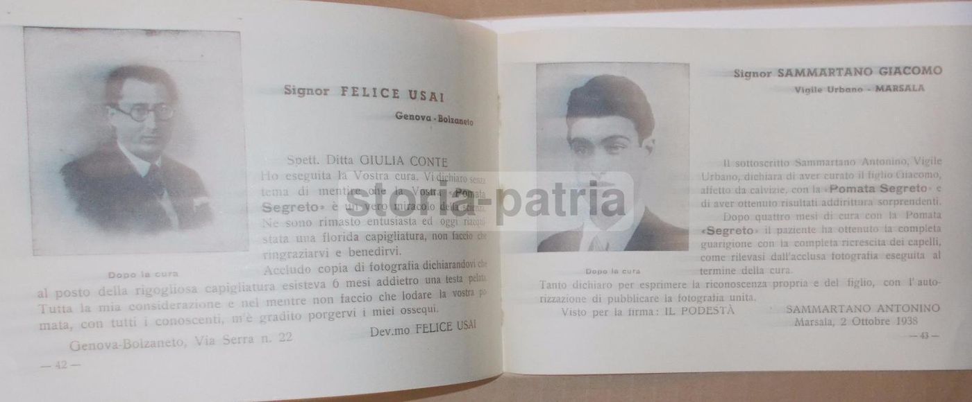 Pubblicazione Anticalvizie Giulia Conte Napoli 1939 Farmacia Epoca