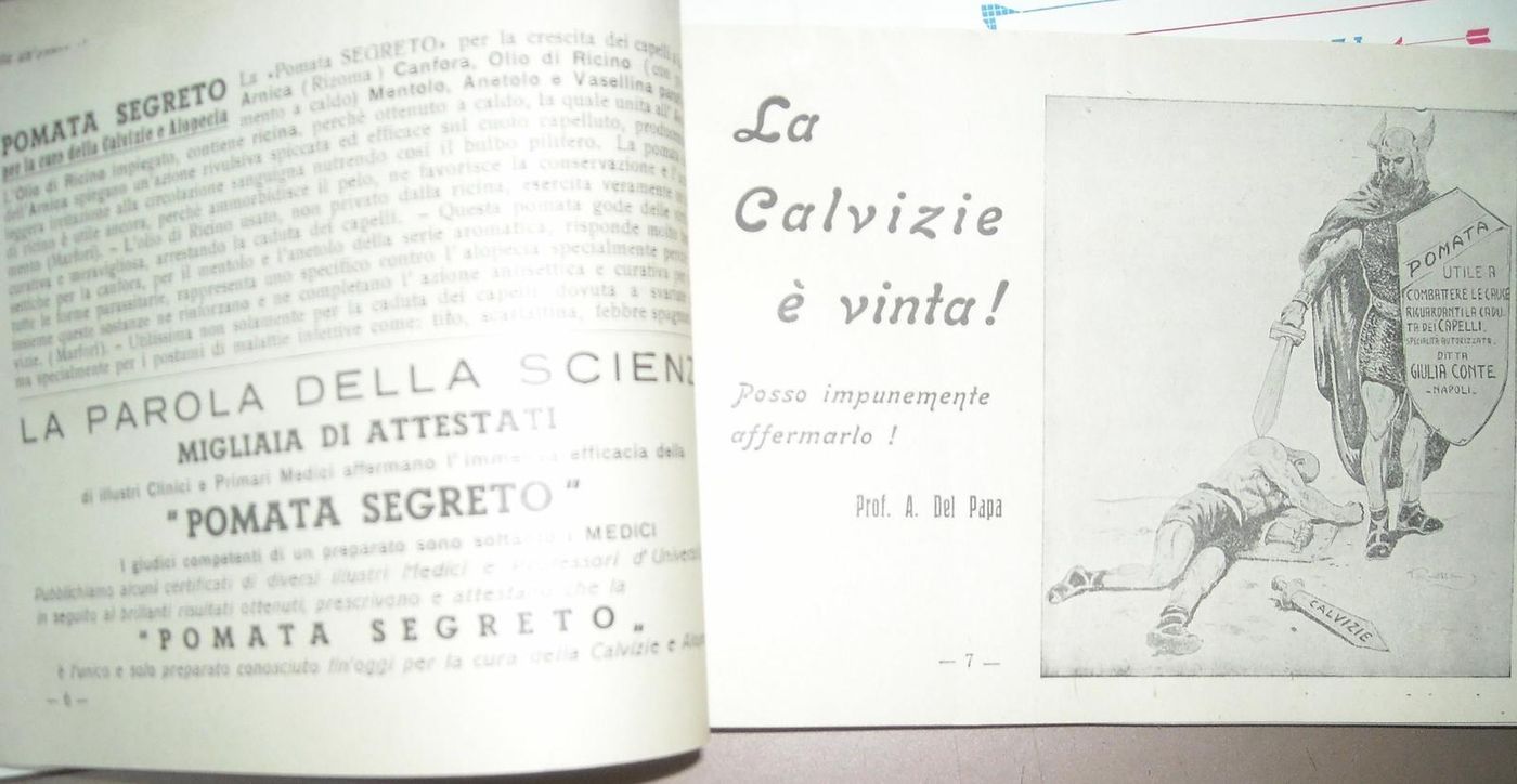 Pubblicazione Anticalvizie Giulia Conte Napoli 1939 Farmacia Epoca
