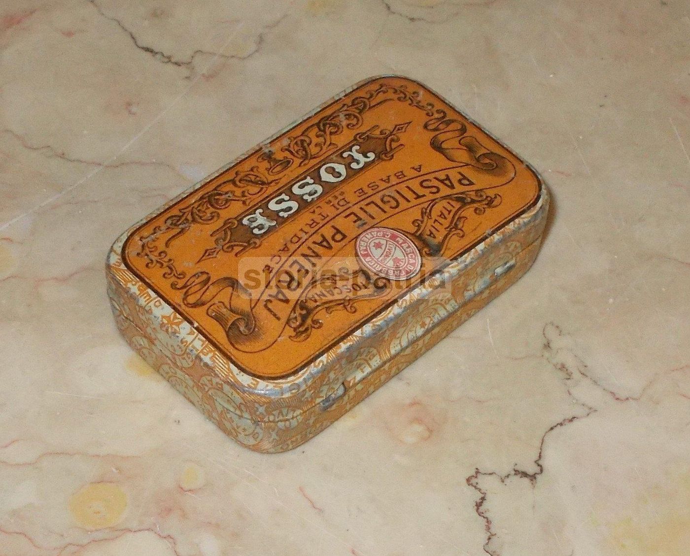 Scatola Pastiglie Paneraj Lansel, Livorno. Tosse Tridace, Anni '30