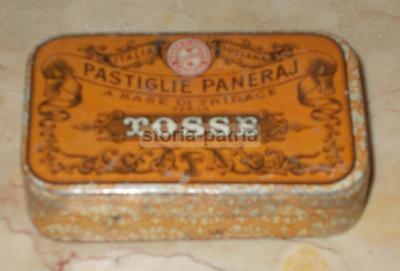 Scatola Pastiglie Paneraj Lansel, Livorno. Tosse Tridace, Anni '30