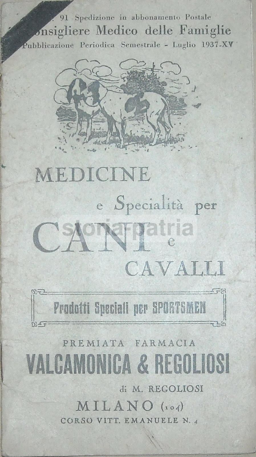 Il Consigliere Medico Delle Famiglie 1937: Farmacia Valcamonica
