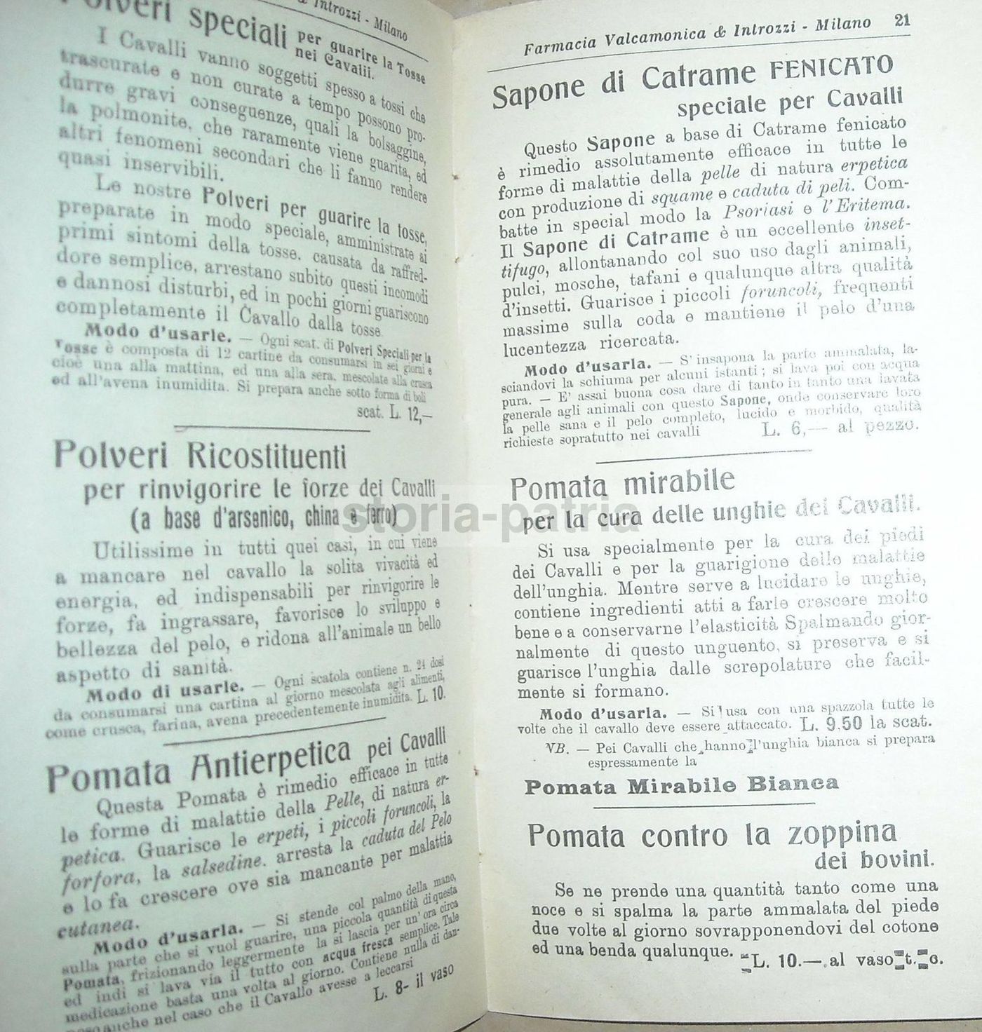 Il Consigliere Medico Delle Famiglie 1937: Farmacia Valcamonica