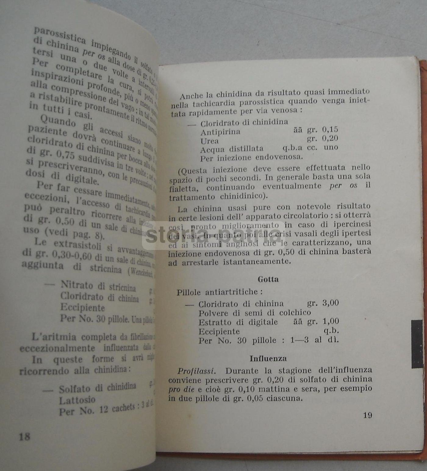 Ricettario Della Chinina 1938: Manuale Medico Farmacologico Sulla Malaria
