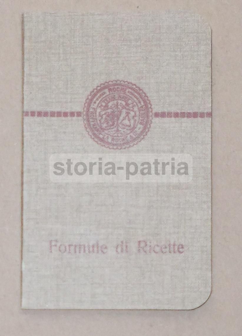 Ricettario Hoffmann La Roche, Primo '900: Medicinali E Farmacia d'Epoca