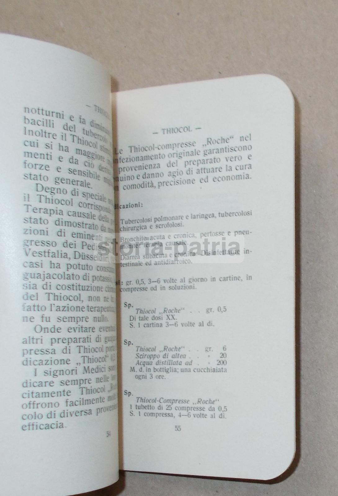 Ricettario Hoffmann La Roche, Primo '900: Medicinali E Farmacia d'Epoca