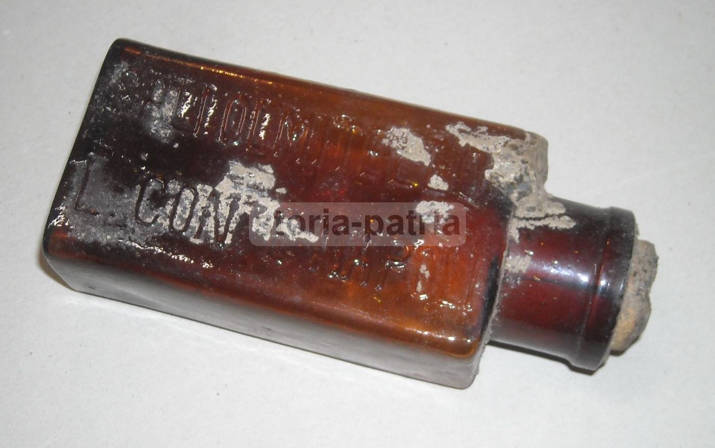 Bottiglietta Farmaceutica Antica Sali Olmitello L. Conte Napoli