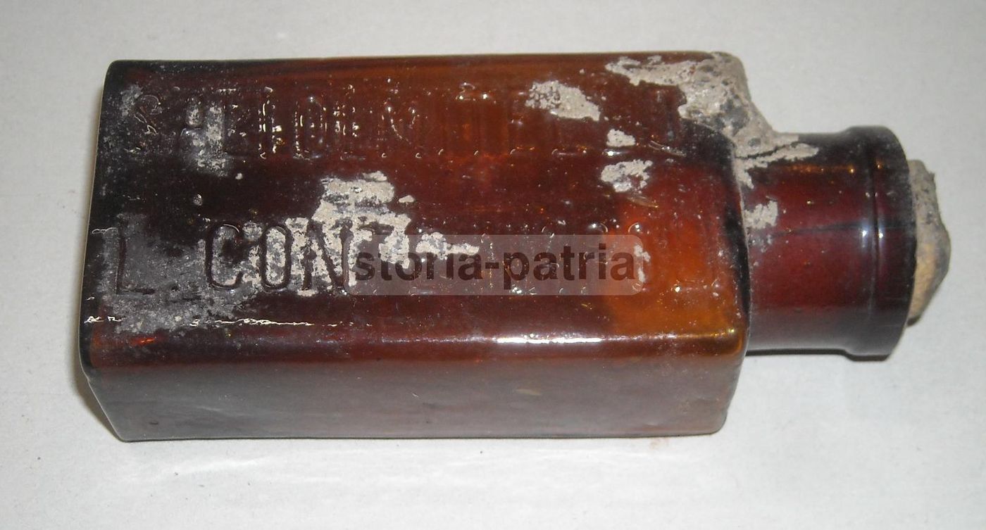 Bottiglietta Farmaceutica Antica Sali Olmitello L. Conte Napoli