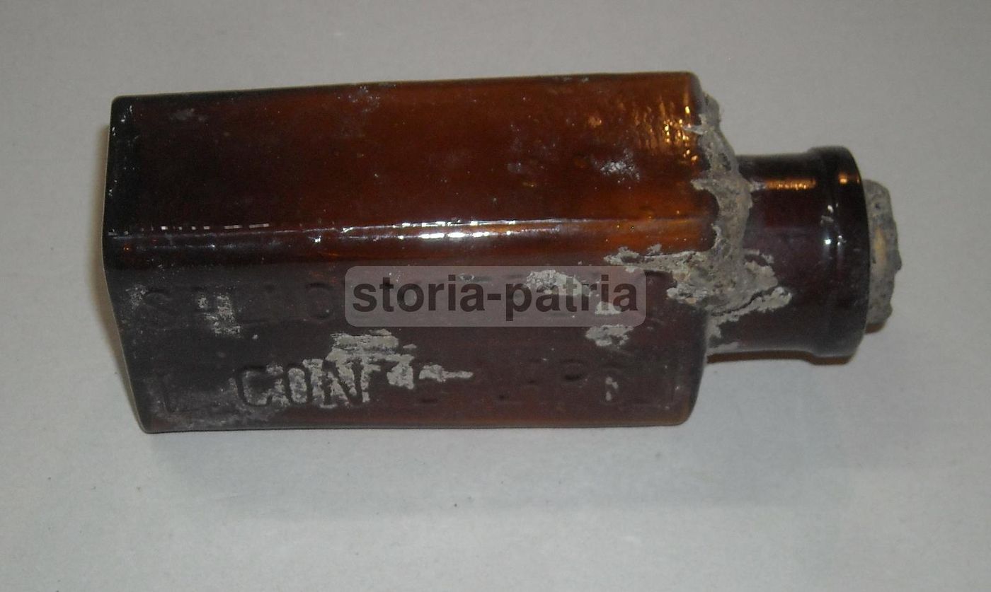 Bottiglietta Farmaceutica Antica Sali Olmitello L. Conte Napoli