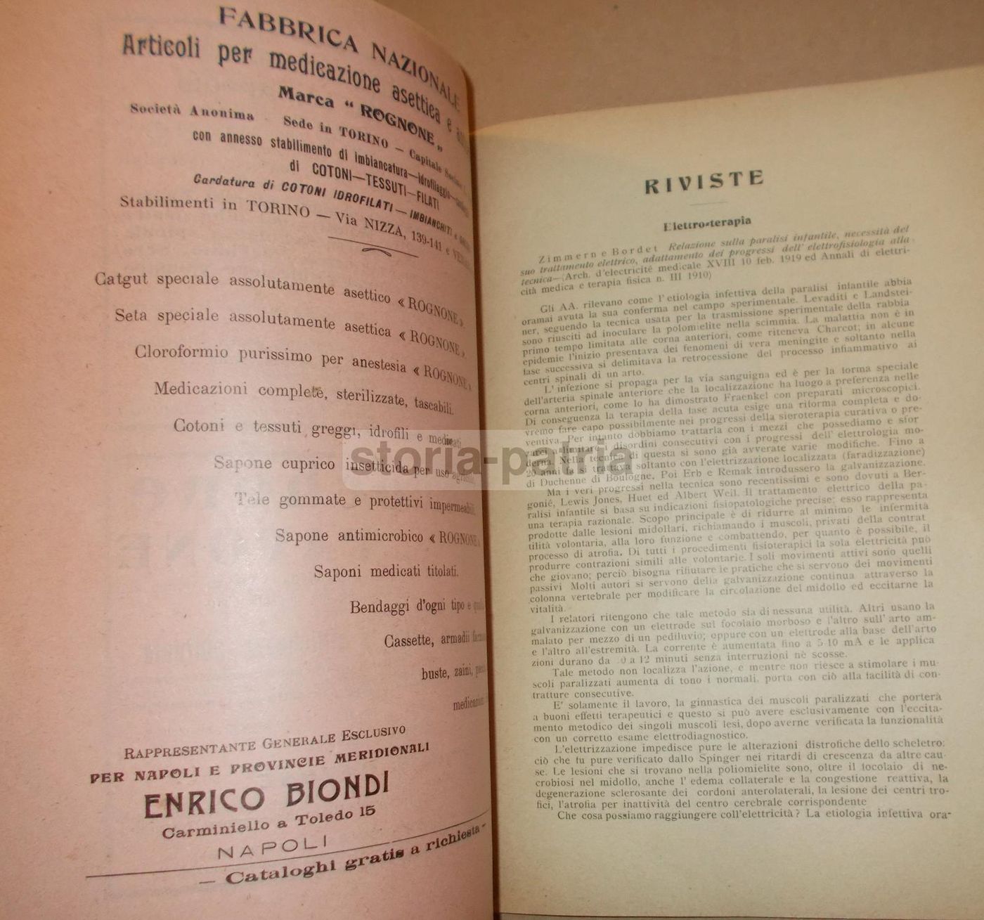 La Fisicoterapia Moderna Napoli 1910 Rivista Medica De Lisio