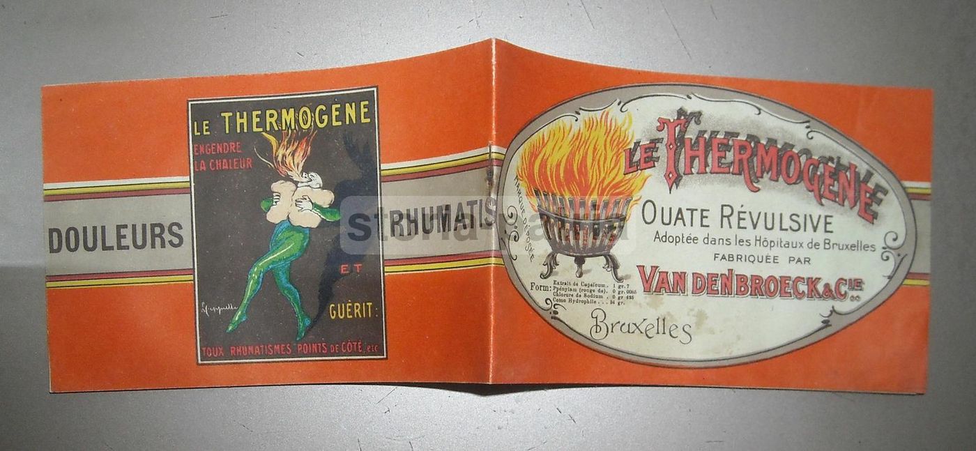 Thermogene, Ovatta Antireumatica. Pubblicità Con Grafica Di Leonetto Cappiello. Anni '20.
