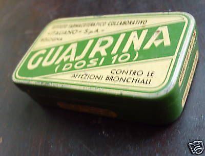 Scatola Guajrina Istituto Farmacoterapico Bologna Anni '30