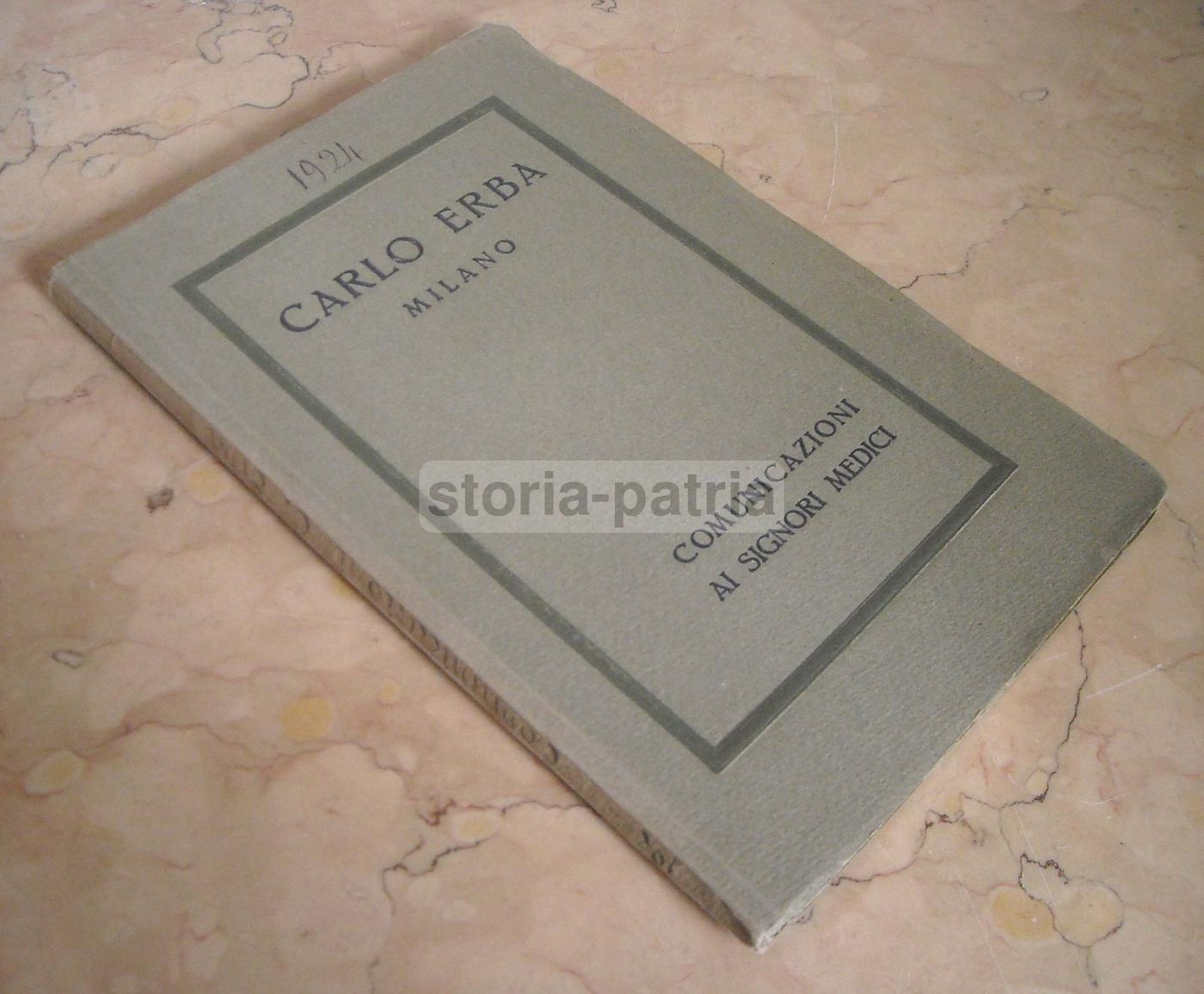Comunicazioni Ai Signori Medici Carlo Erba 1924 Milano