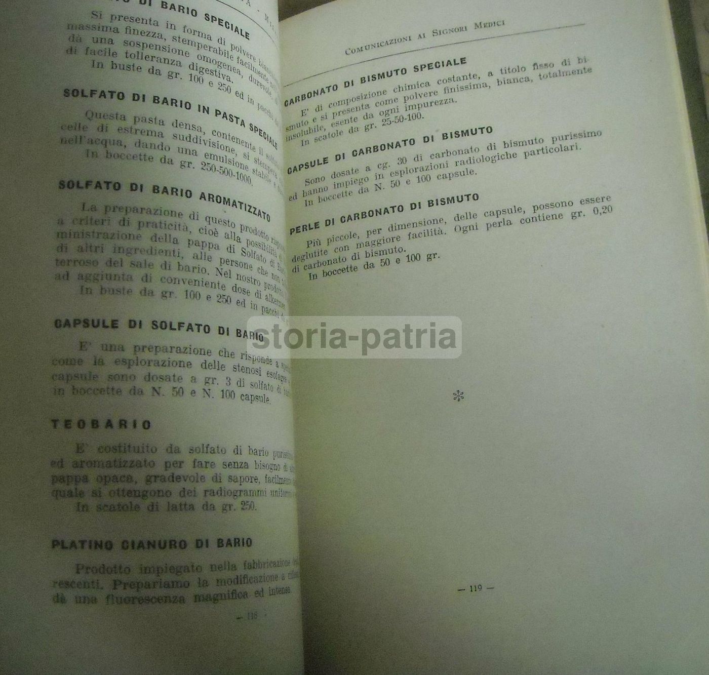 Comunicazioni Ai Signori Medici Carlo Erba 1924 Milano