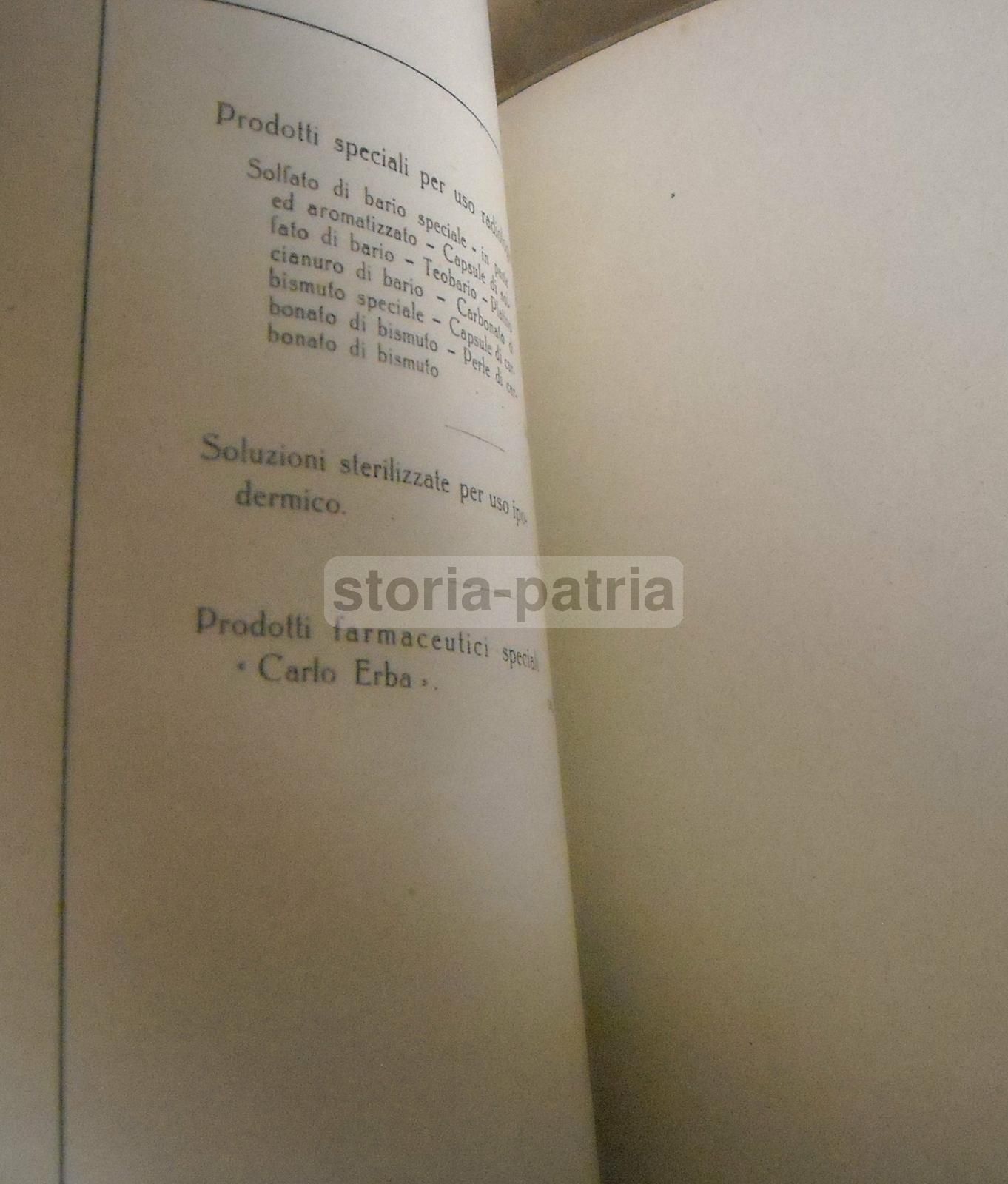 Comunicazioni Ai Signori Medici Carlo Erba 1924 Milano