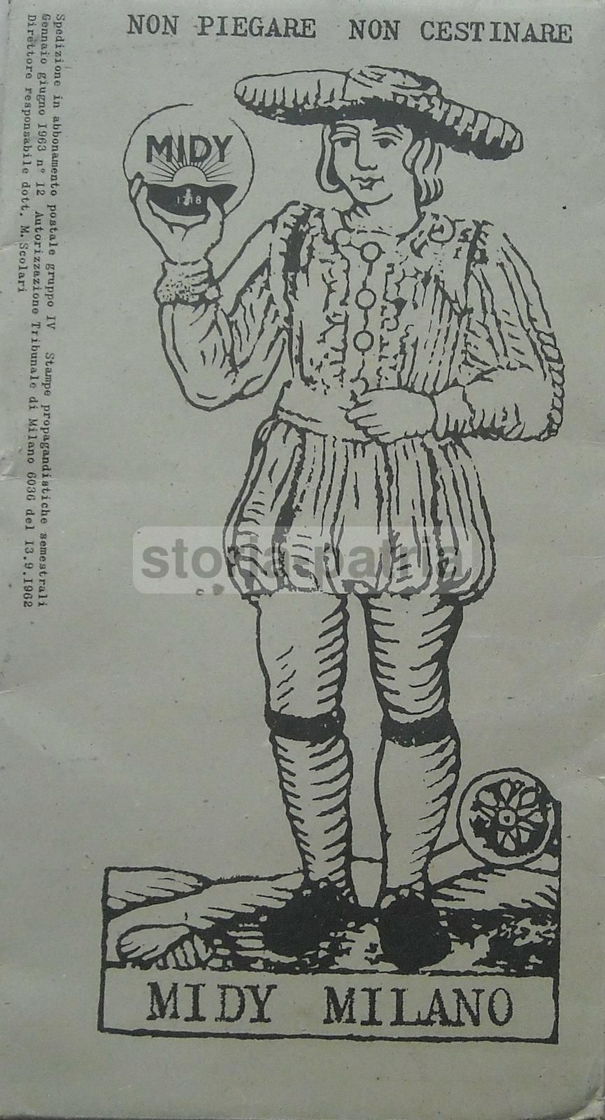 Tarocchi Pubblicitari Midy 1963: Carte Farmaceutiche Milano