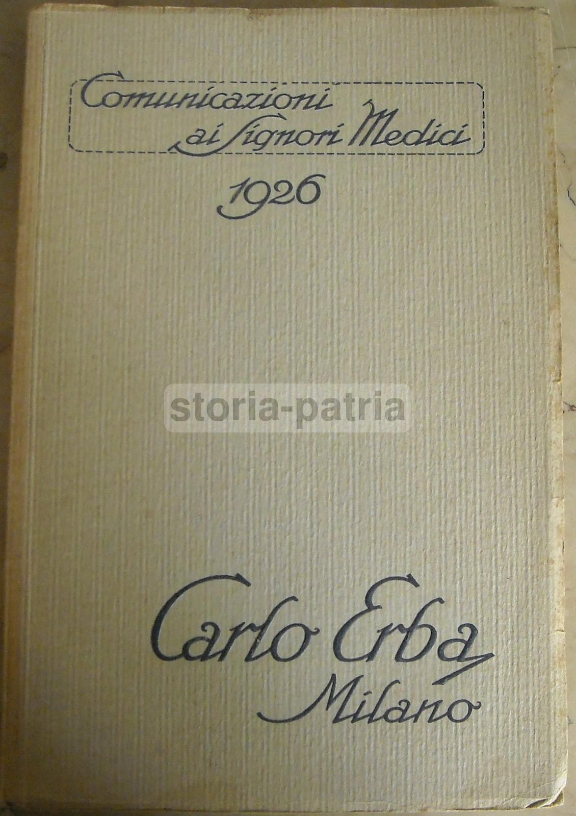Comunicazioni Ai Medici Carlo Erba 1926 Milano Trasfusione Calcio