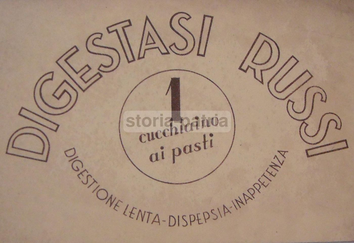 Carta Assorbente Pubblicitaria Digestasi Russi (anni '30 '50)