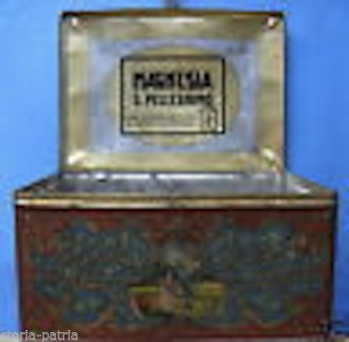 Scatola Latta Magnesia San Pellegrino Purgante Antica Lecco 1920