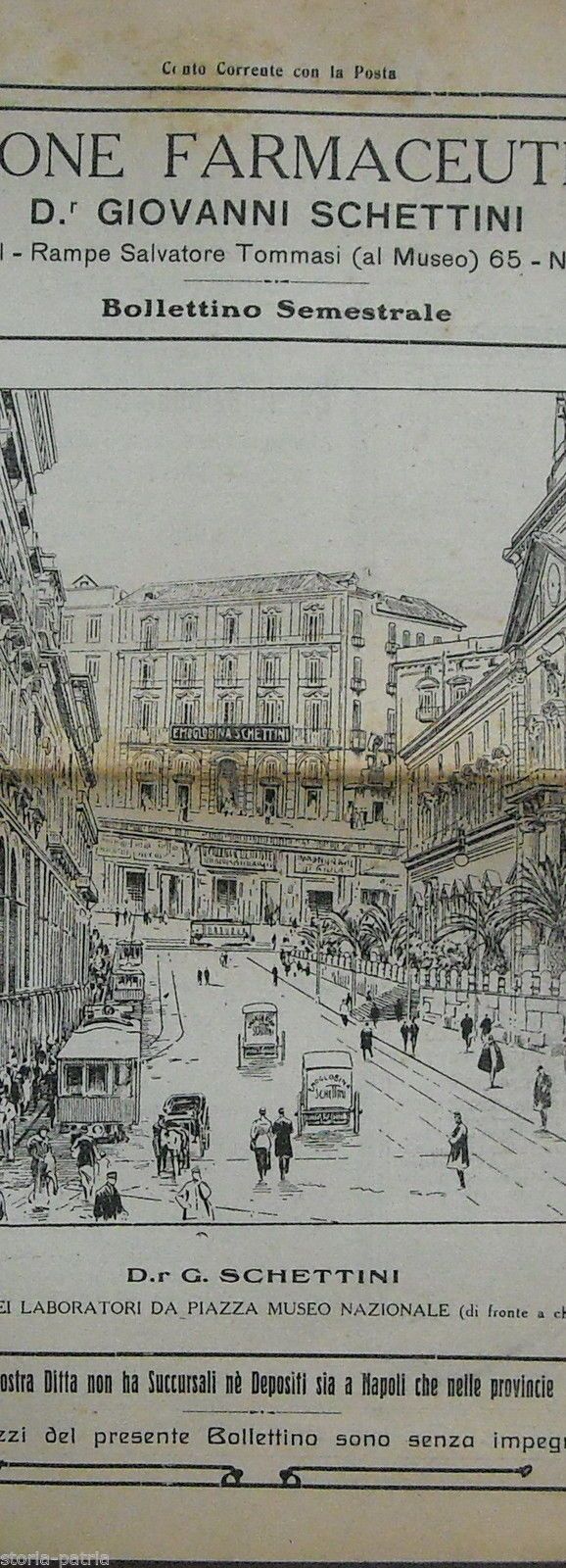 Listino Farmaceutico Schettini Napoli 1922 Medicina Oculistica