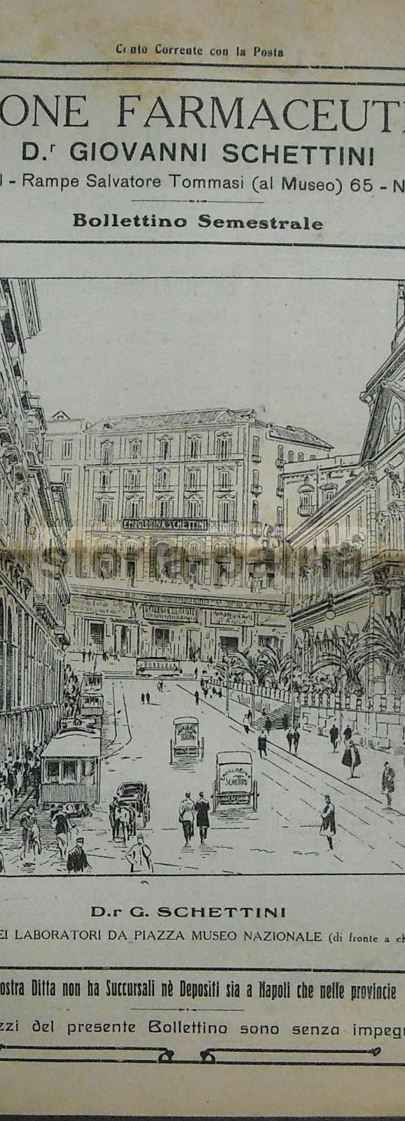 Listino Farmaceutico Schettini Napoli 1922 Medicina Oculistica