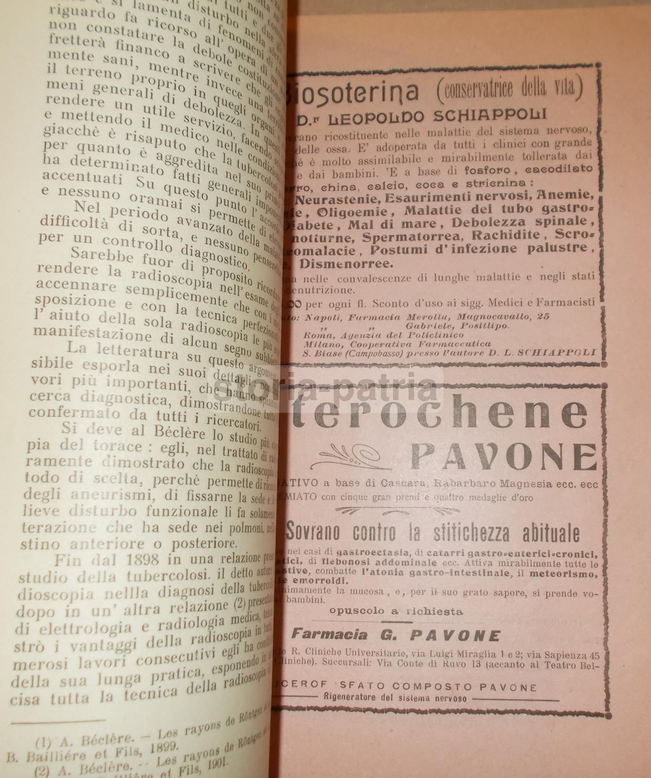 La Fisicoterapia Moderna (1910)   Napoli, Radiologia E Neurastenia