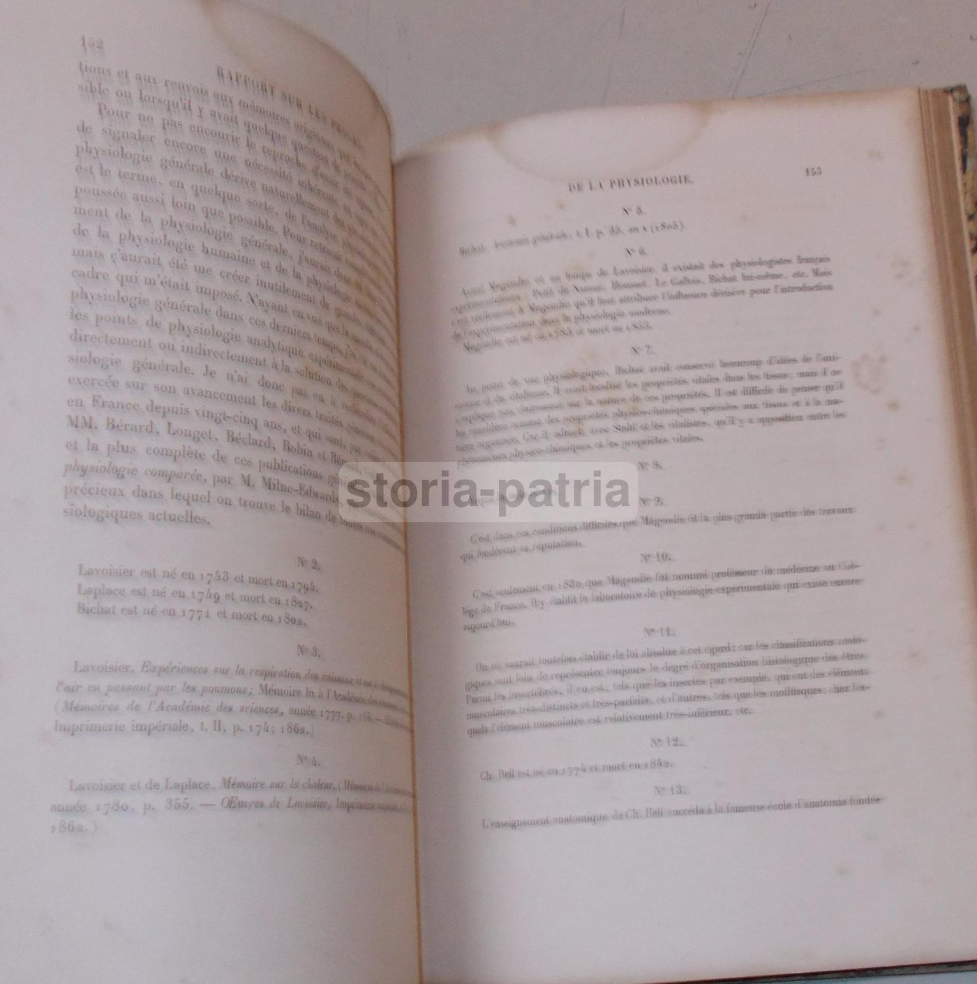 Claude Bernard, Fisiologia Generale, Francia, 1867, Parigi
