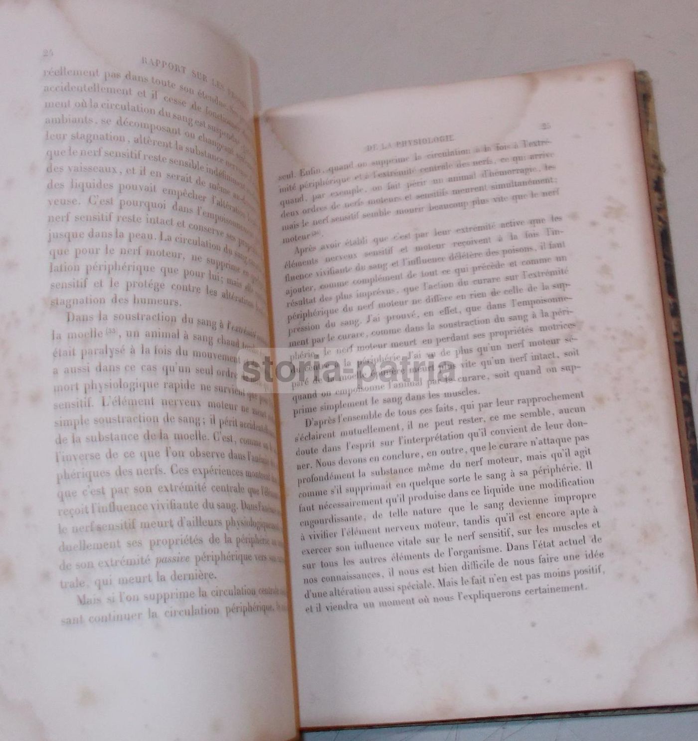 Claude Bernard, Fisiologia Generale, Francia, 1867, Parigi