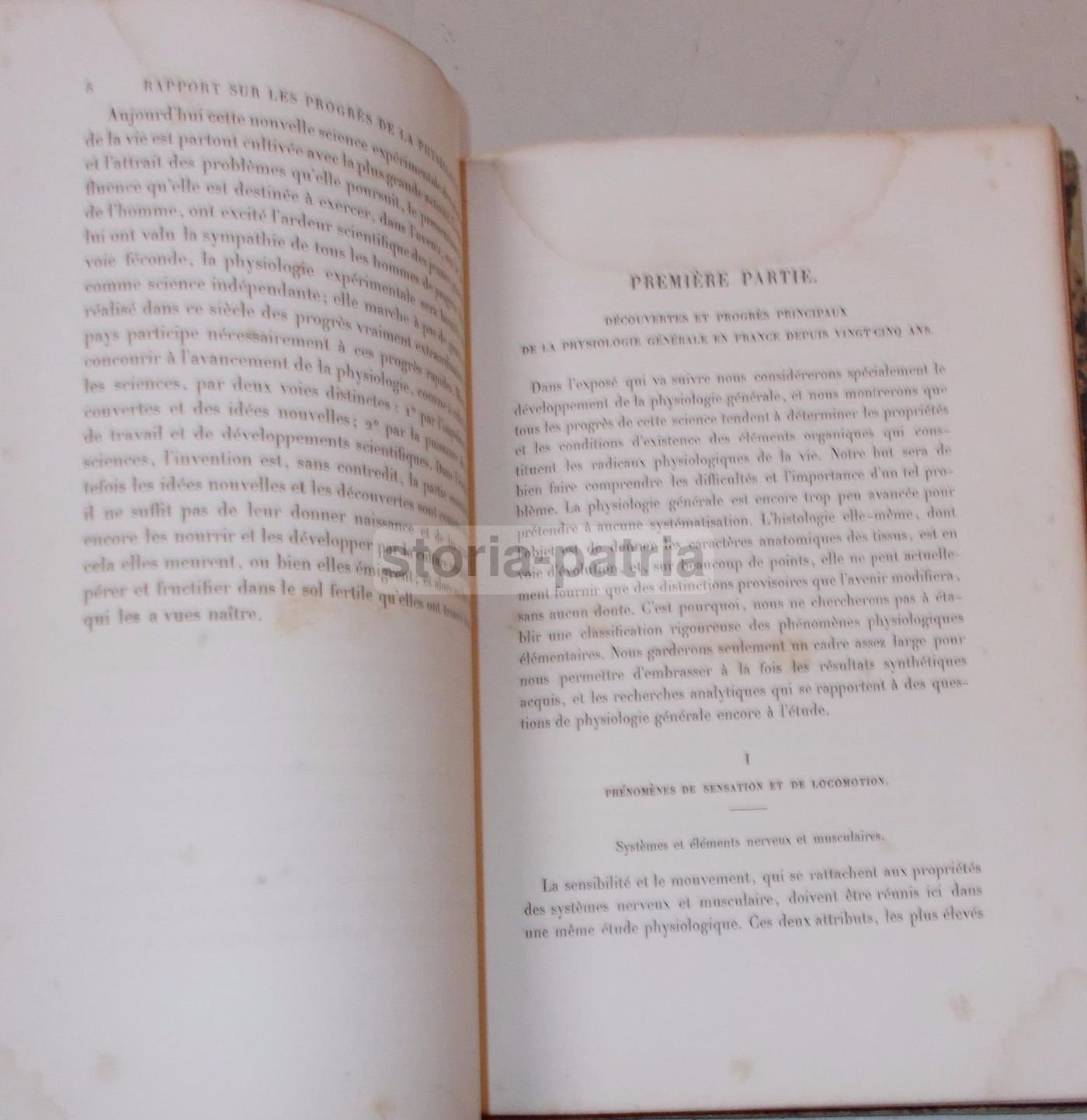 Claude Bernard, Fisiologia Generale, Francia, 1867, Parigi