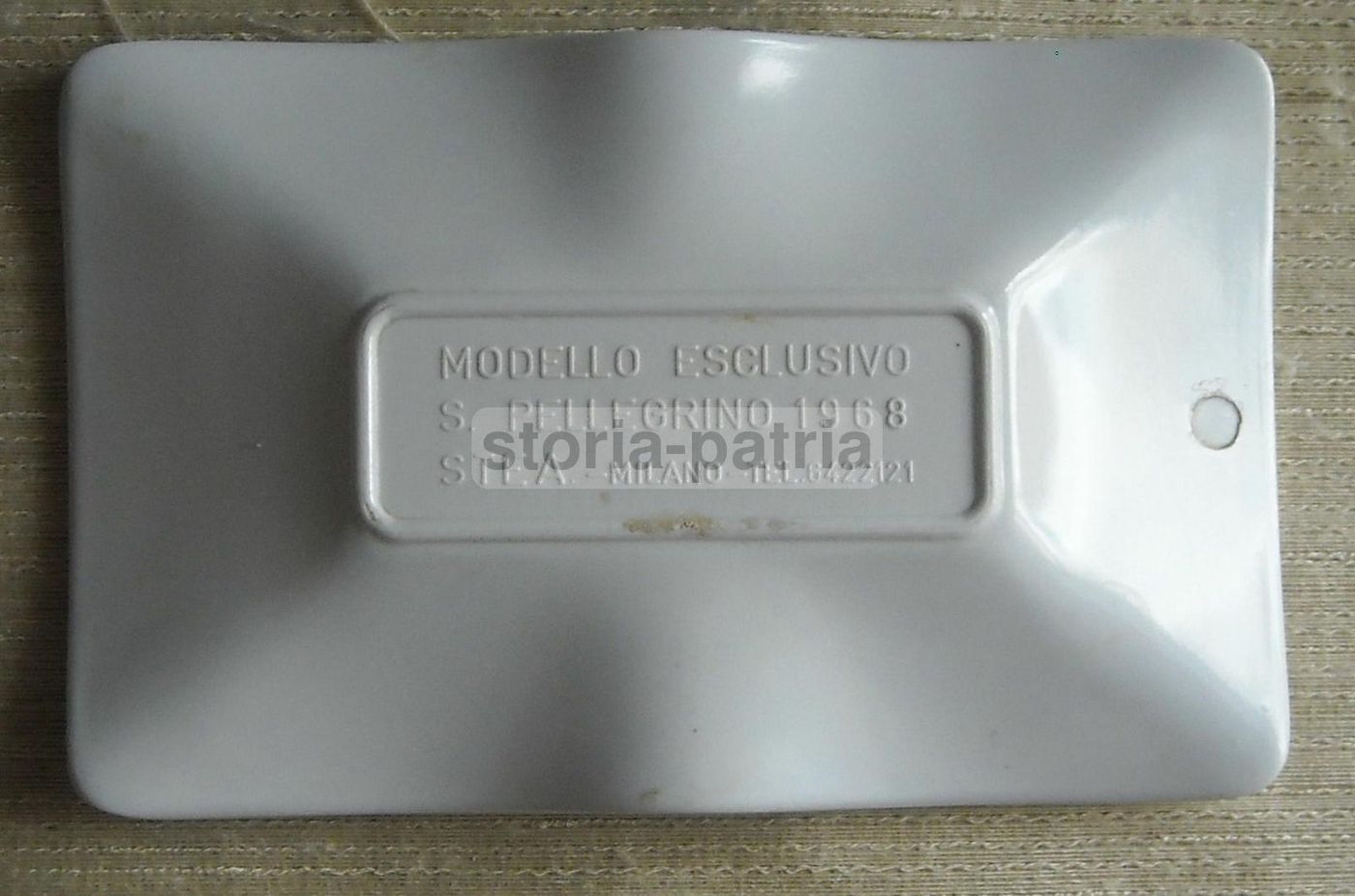 Posacenere Pubblicitario Acqua San Pellegrino 1968 Stea Milano