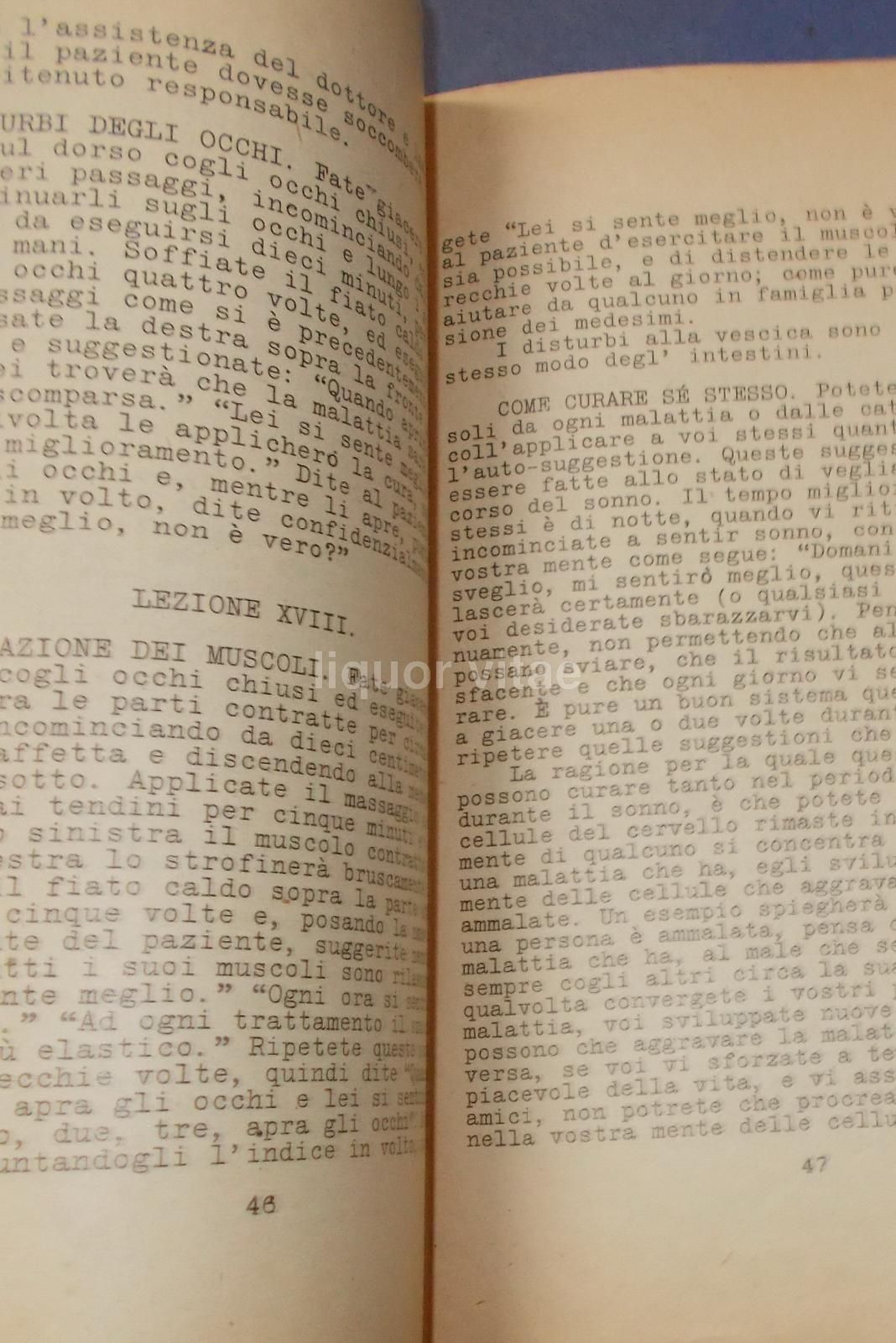 Corso d'Istruzione In Vitaopatia, Thos A. Franklin, 1900 1920