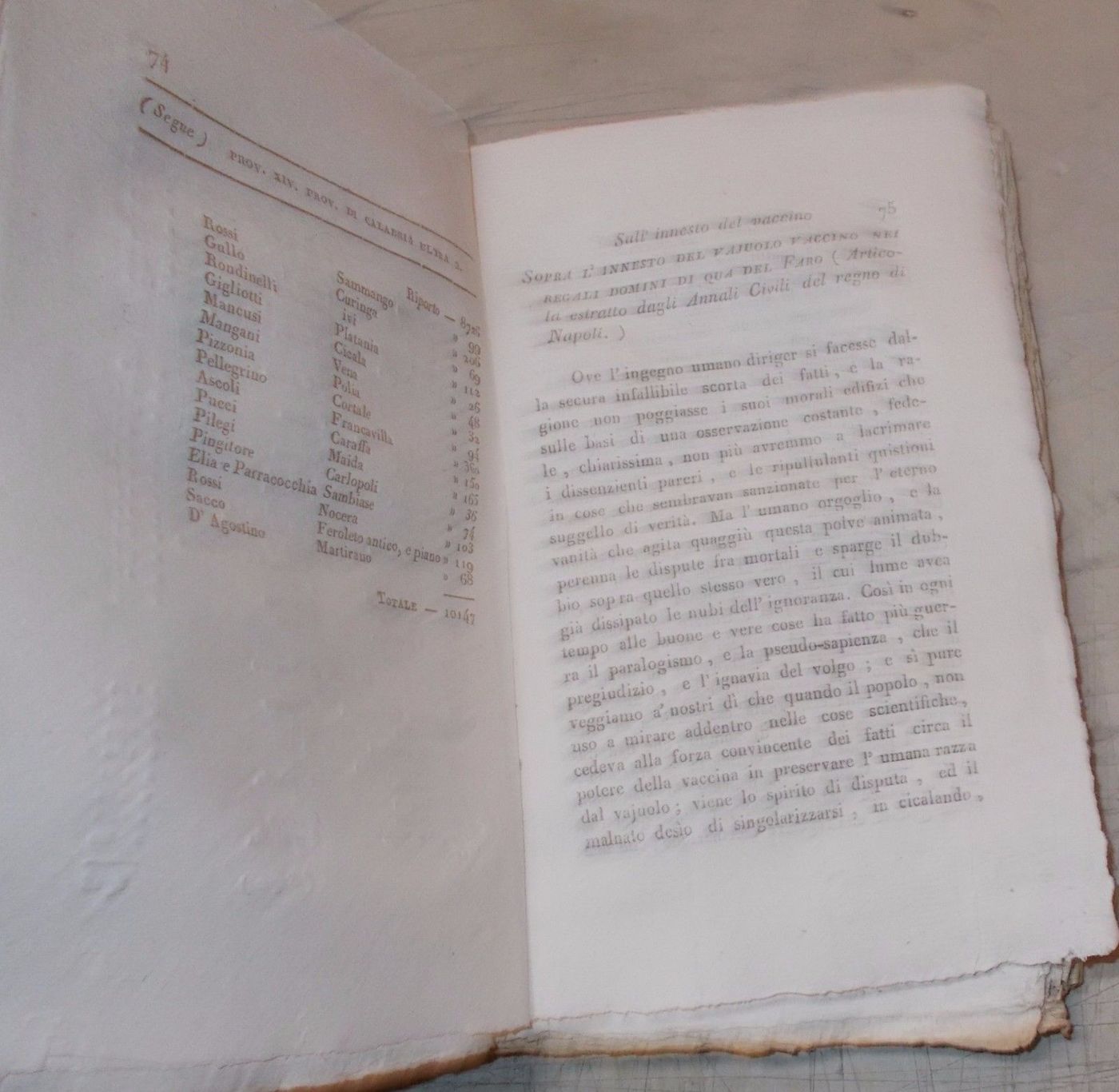 Biblioteca Vaccinica 1833: Napoli, Vaccinazione E Vaiuolo Nel Regno