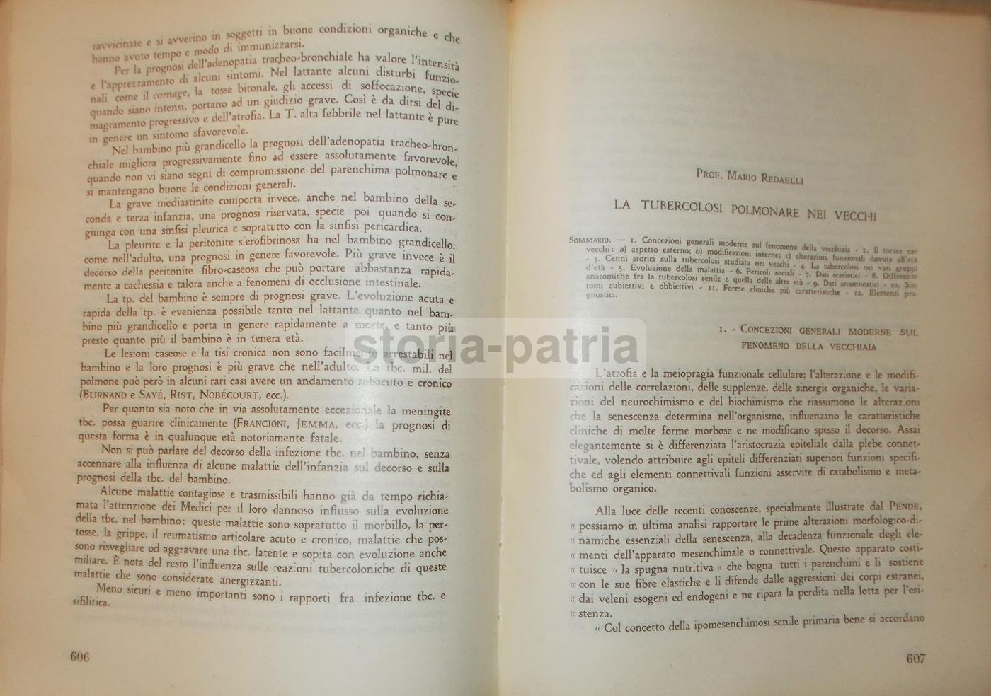 La Tisiologia Nella Pratica Medica. Wassermann, 1933