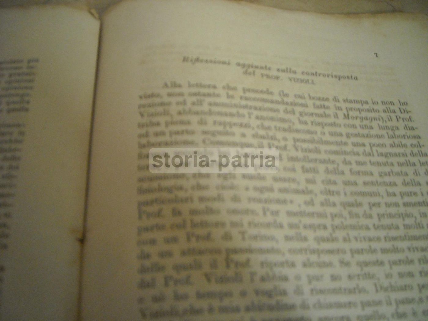 Diatriba Paladino Vizioli, 1877: Il Morgagni, Napoli, Fisiologia