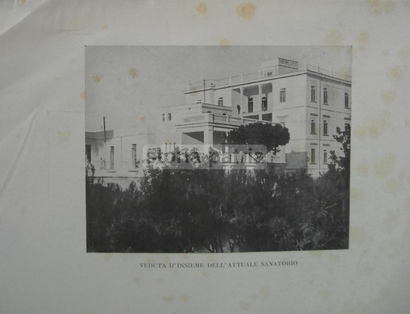 Sanatorio Caputi Napoli 1933 Chirurgia Polmonare Radiologia Medicina