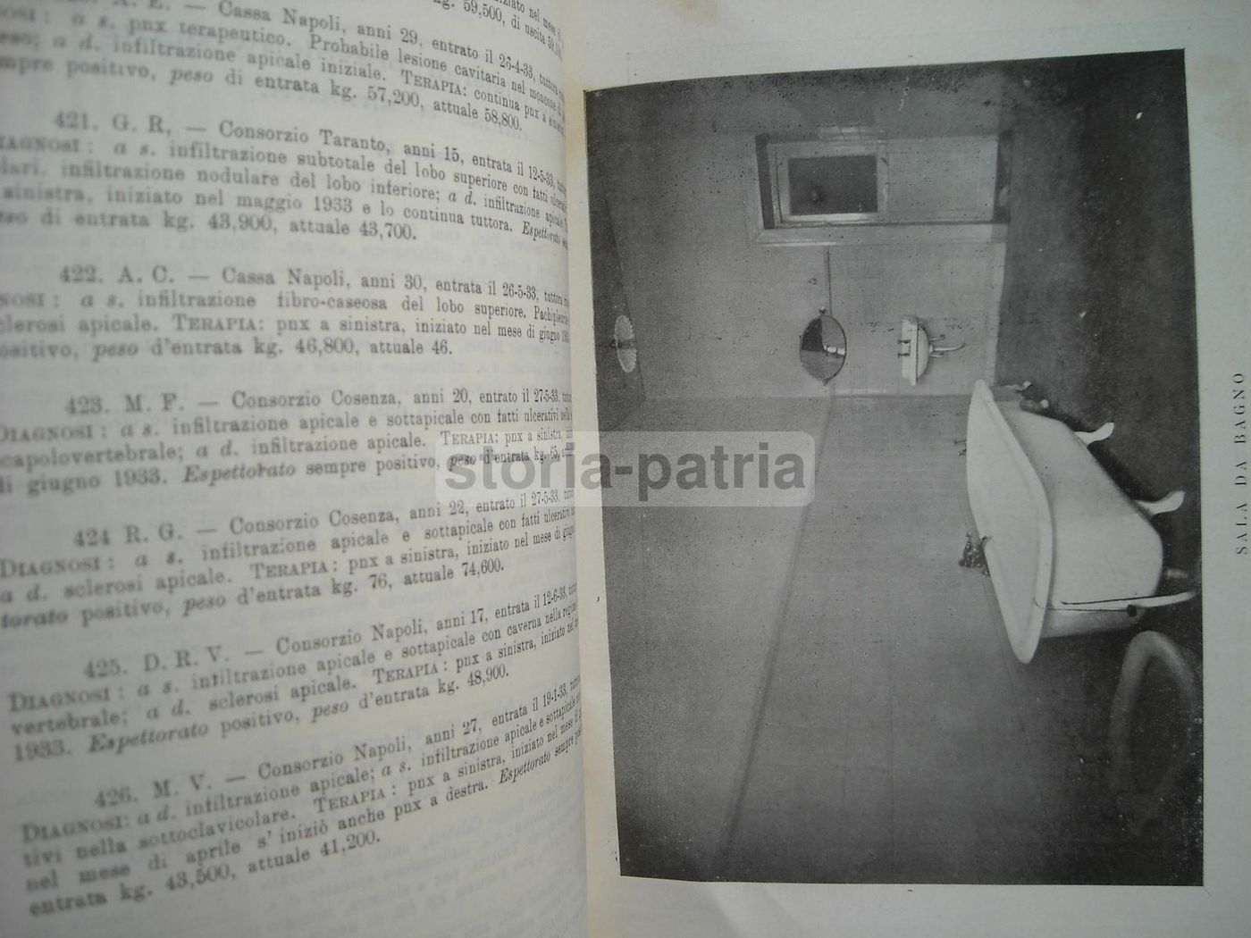 Sanatorio Caputi Napoli 1933 Chirurgia Polmonare Radiologia Medicina