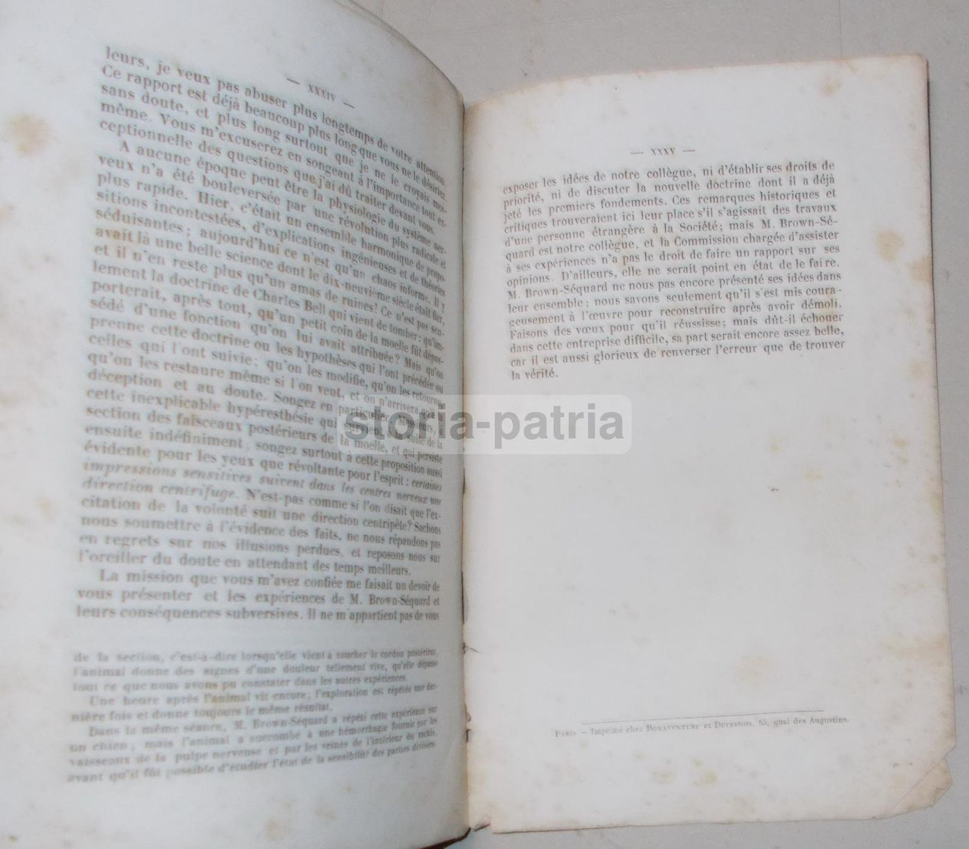 Paul Broca, Rapporto Sugli Esperimenti Di Brown Séquard Sulla Midolla Spinale, 1855